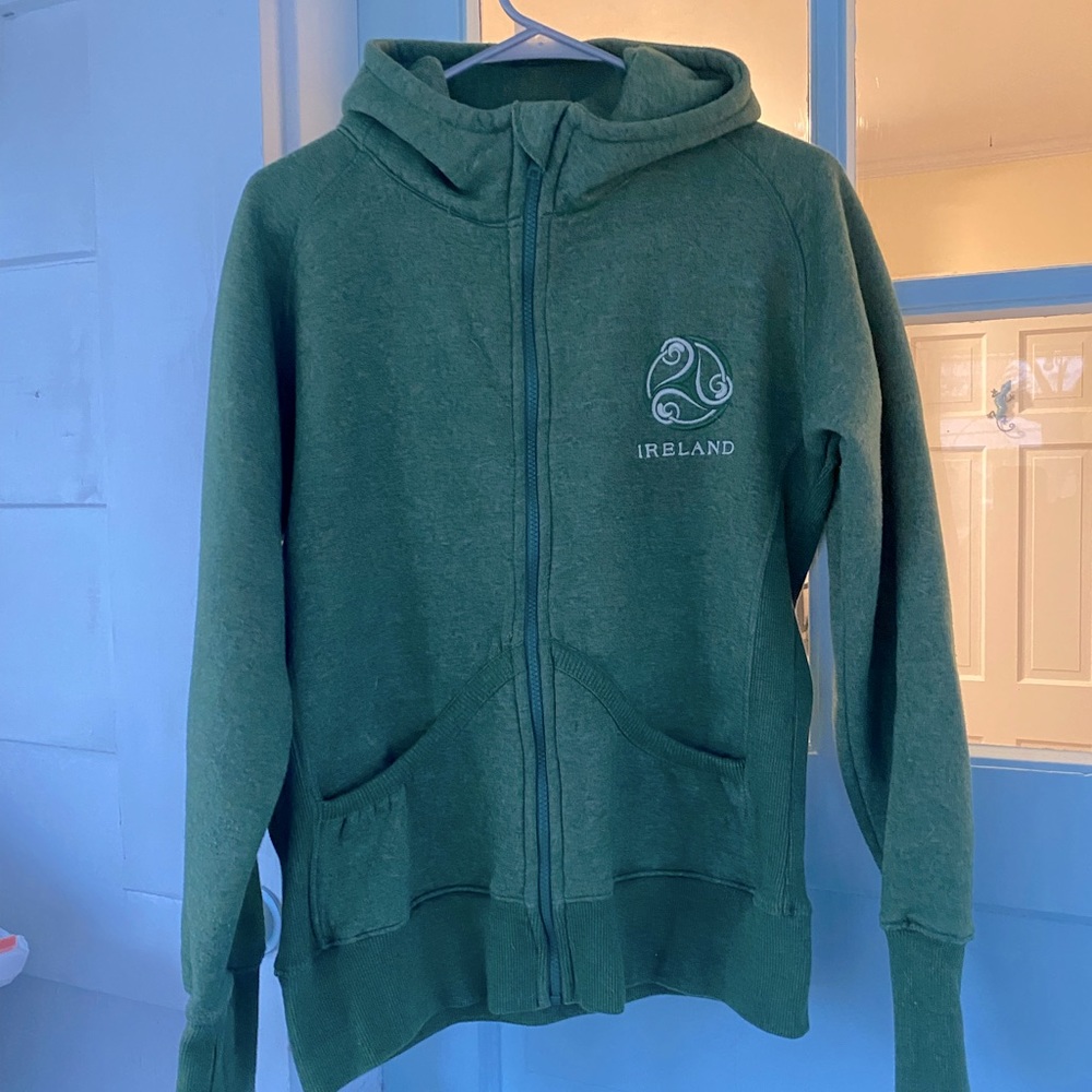 Green Zipper Hoodie from Ireland